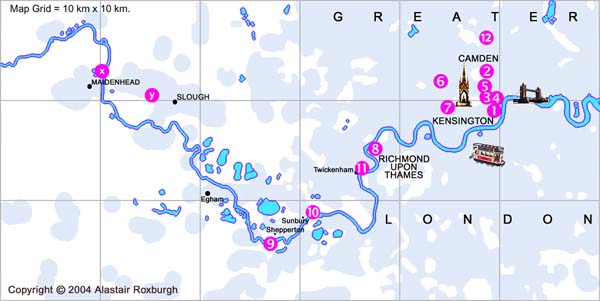 Goon & Telegoons map of London